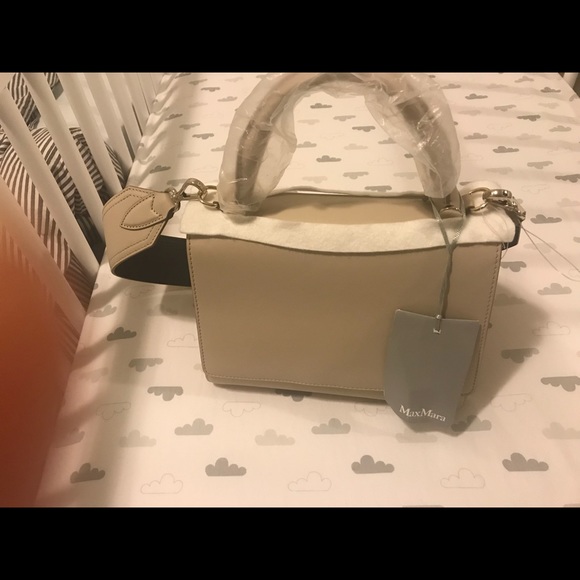 Maxmara wide strap shoulder bag-white - Picture 3 of 6